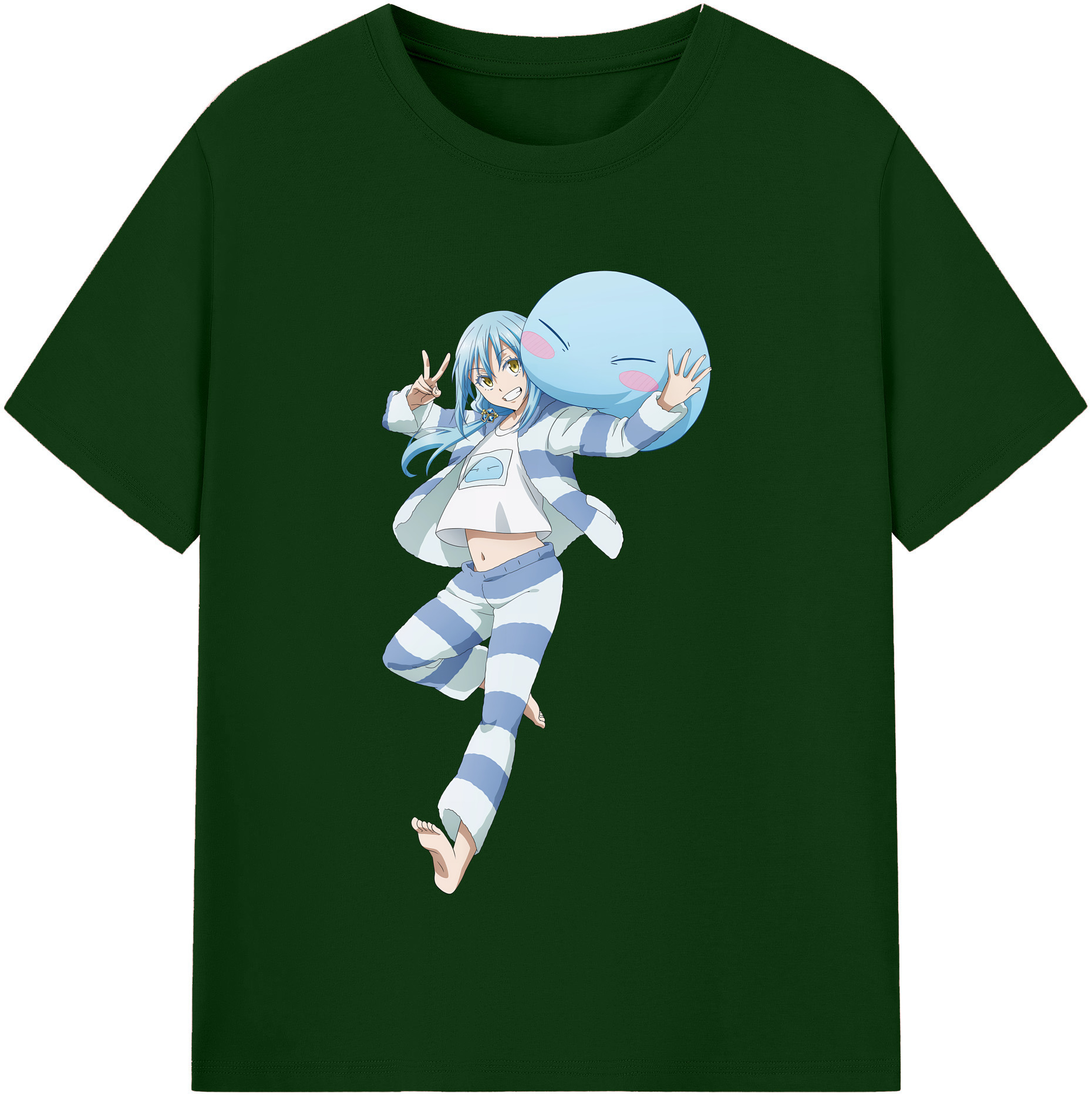 （画像用） 転スラ Regarding Reincarnated to Slime 綿100％半袖Tシャツ（フロントプリント）